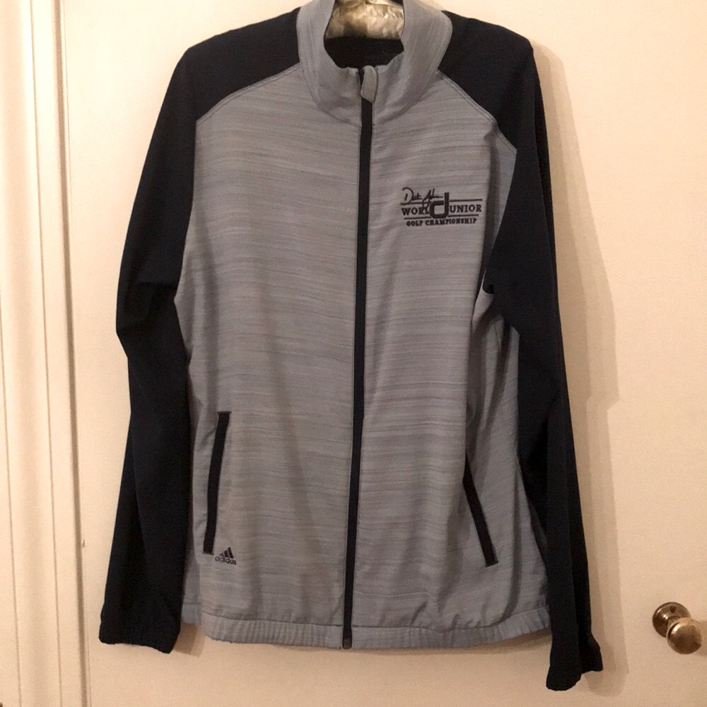 Adidas Dustin Johnson World Junior Golf Championship Zip Up Jacket Sz Large